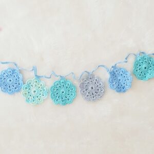 Girnalda mandala celeste crochet