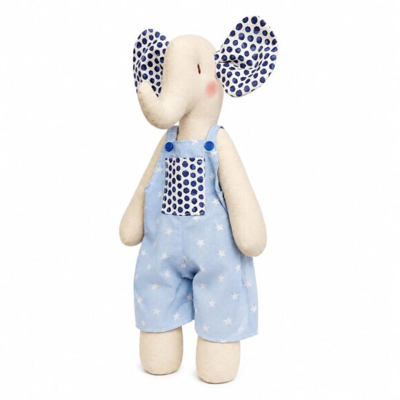 Elefante Tela Azul