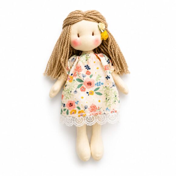 Mini Amalia vestido flores de campo amarillo