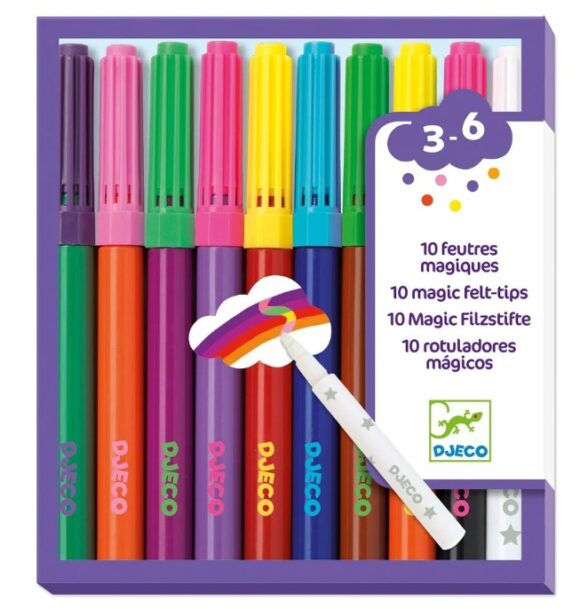 10 Lápices Plumones mágicos Djeco