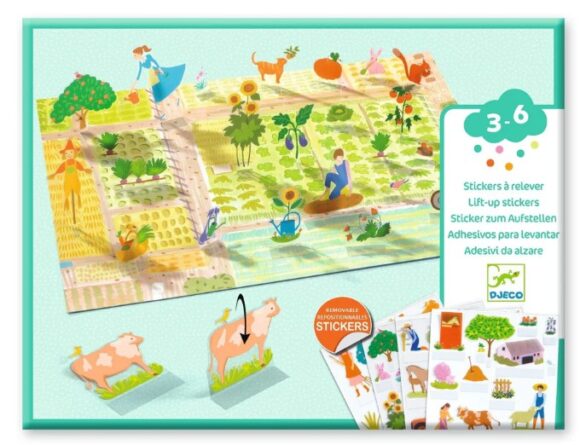 Set Stickers elevables Granja - Design By Djeco