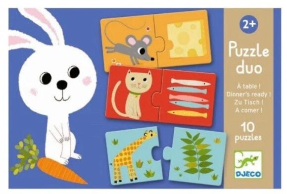 Puzzle Educativo Comida Lista -Djeco