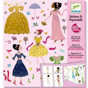 Stickers y Muñecas de Papel Reutilizables - Djeco