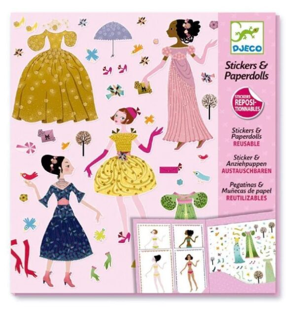 Stickers y Muñecas de Papel Reutilizables - Djeco