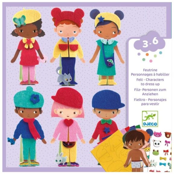 Juego de Personajes Para Vestir - Desing By Djeco