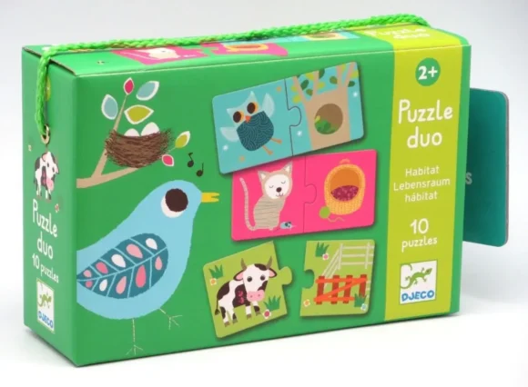 Puzzle Educativo Hábitat -Djeco